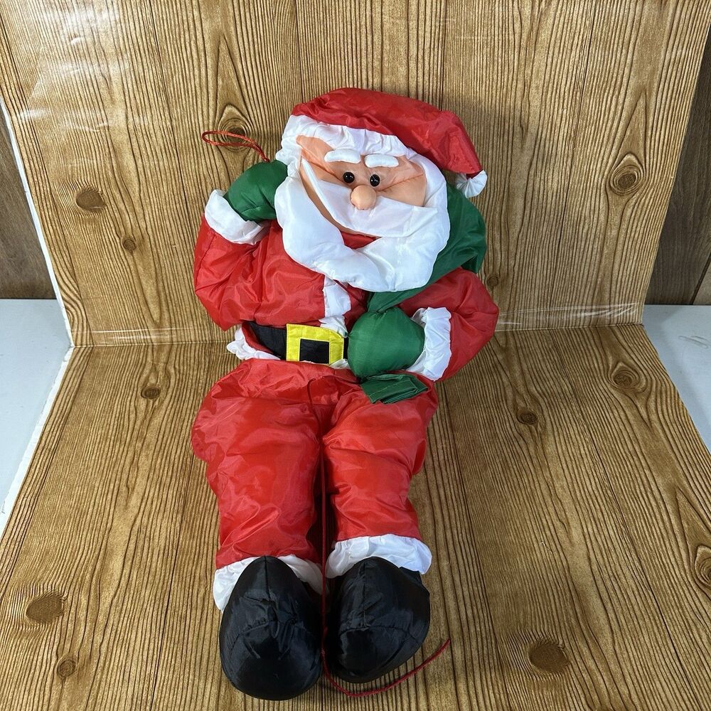 Gemmy Christmas Climbing Santa 20” String “Jingle Bells” Vintage Singing Talking